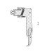 Stainless Steel Padlockable L-Handle FY2310-0118-BNL