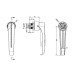 Stainless Steel Padlockable L-Handle FY2310-0118-BNL