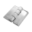 Stainless steel butt hinge 60x60mm with inbuilt screws FY 2715-0606-HLZ