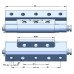 Stainless steel concealed hinge FY 3140-0121-J