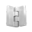 50x50mm stainless steel hinge with threaded studs FY2715-0505-HLZ