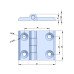 50x63mm Butt Stainless Steel Hinge FY2715-0563-HCT 50x63mm Butt Stainless Steel Hinge FY2715-0563-HCT