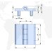 50x50mm stainless steel hinge with threaded studs FY2715-0505-HLZ 50x50mm stainless steel hinge with threaded studs FY2715-0505-HLZ