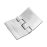50x76mm stainless steel hinge with threaded studs FY2715-0576-HLZ