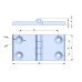 60x120mm stainless steel butt hinge FY2715-0612-HCT 60x120mm stainless steel butt hinge FY2715-0612-HCT