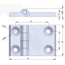 60x90mm stainless steel butt hinge FY2715-0609-HCT 60x90mm stainless steel butt hinge FY2715-0609-HCT