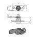 Countersunk stainless steel quarter-turn lock FY2513-0215-ZW