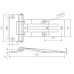 Stainless Steel Truck Van T-Hinge 180mm FY180-MP