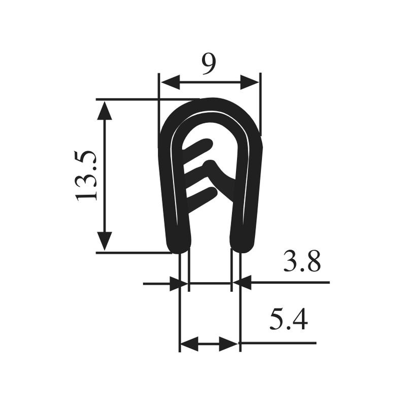 Edge Protection PVC profile P1.023