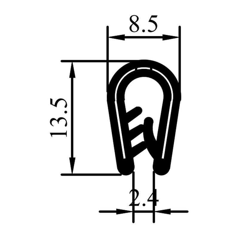 PVC Edge Protection Gasket P1.055