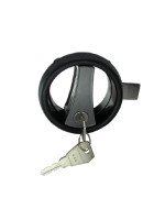 Cupboard round locking handle with 3-points cam FY007-3