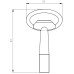 Triangular key 8mm FY 1360-0309-K