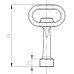 Triangular key 9mm AISI 304 FY 2513-0309-K