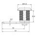 Quarter Turn Cam Lock 8mm Triangular Insert GH=50mm FY501.3-00052