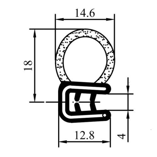 Sealing profile A1.029