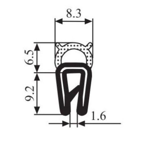 Armoured EPDM gasket A2.003