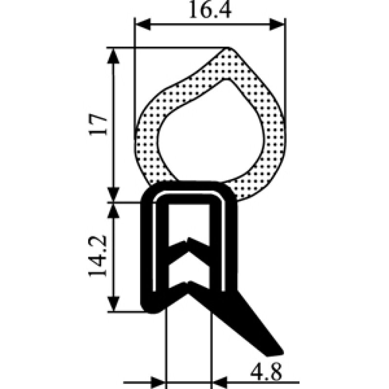 Rubber bubble gasket A2.017