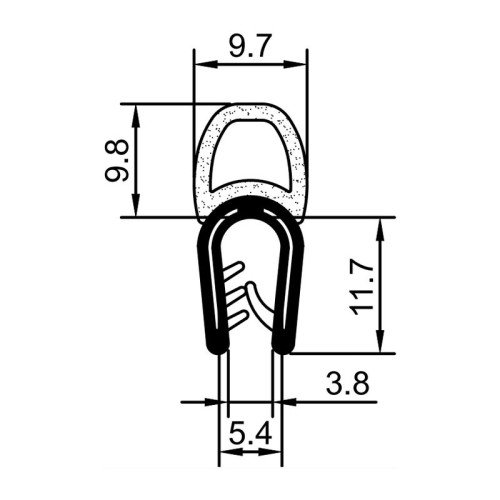 EPDM bubble gasket Y2.003