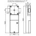 Electronic code cam lock with touchscreen buttons FY 2021B-A1IC