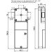 Electronic code cam lock rectangular shape FY 2021B-00A0