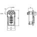 Four-digit combination lock with management key FY 9500