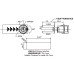 4-digits code cam lock with a knob and green/red indicator FY 9525