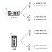 4-digits combination cam lock with a management key FY 9536