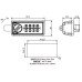 4-digits combination cam lock with a management key FY 9536