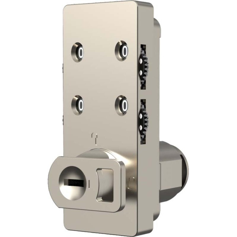 A Scandi-style code cam lock with an indicator FY 9547