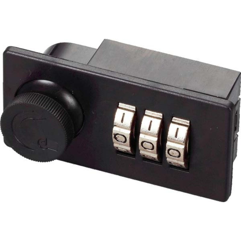 Code cam lock with three digits and knob FY9512