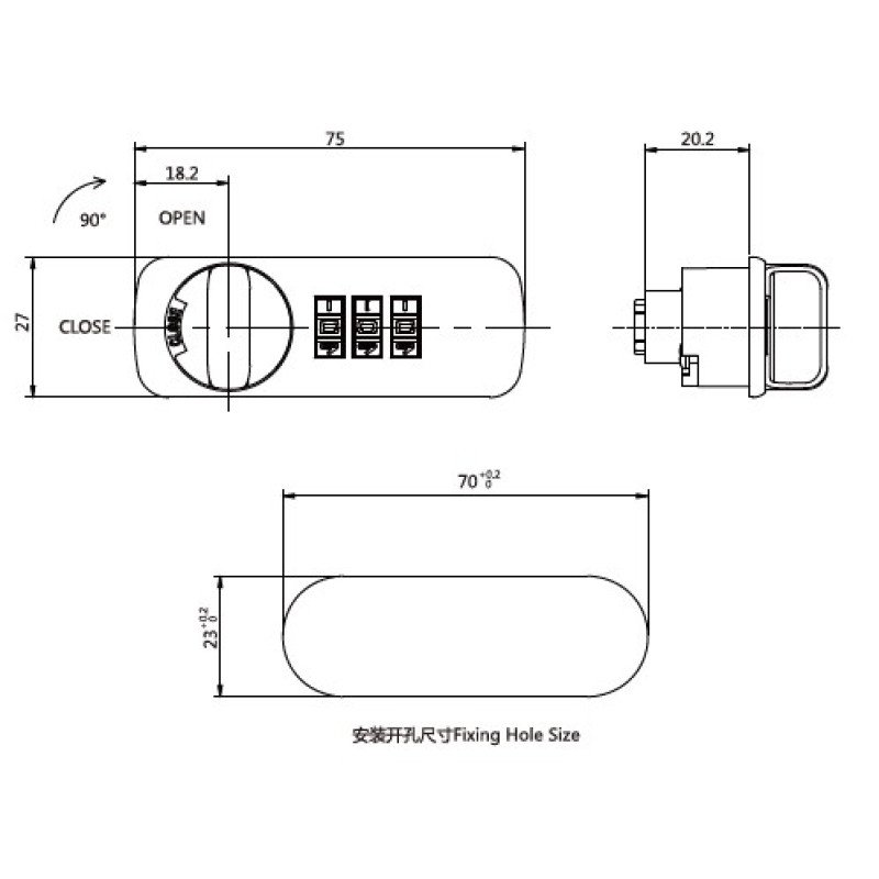 Compact cam locks with code and green/red indicators wholesale in UK at ...