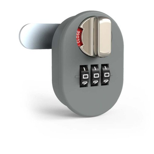 An oval-shaped 3-digit code cam lock FY9546