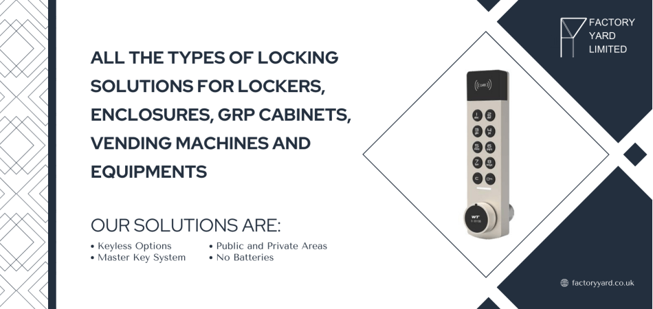 Electronic and mechanical cam locks for enclosures, kiosks and industrial applications