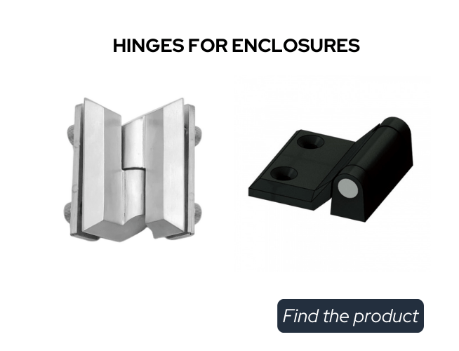 Hinges for metal and GRP enclosures